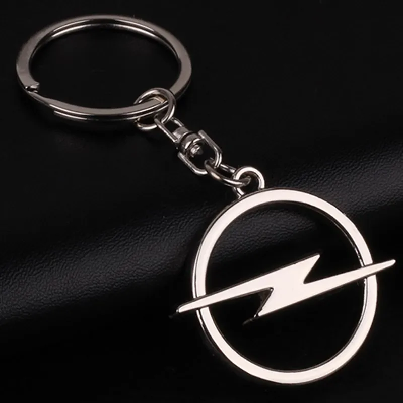 1pcs x Chrome Kovové Auto Logo Keychain Kľúčov Kľúč Držiak pre Opel Renault, Peugeot, BMW, Audi Mercedes VW Ford Kia Škoda