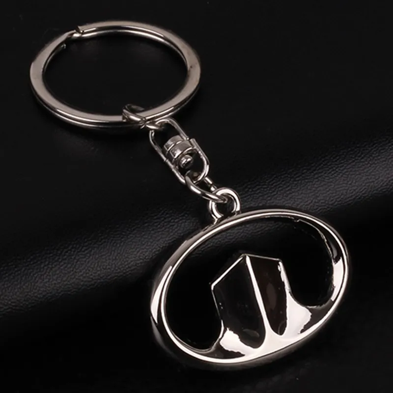 1pcs x Chrome Kovové Auto Logo Keychain Kľúčov Kľúč Držiak pre Opel Renault, Peugeot, BMW, Audi Mercedes VW Ford Kia Škoda