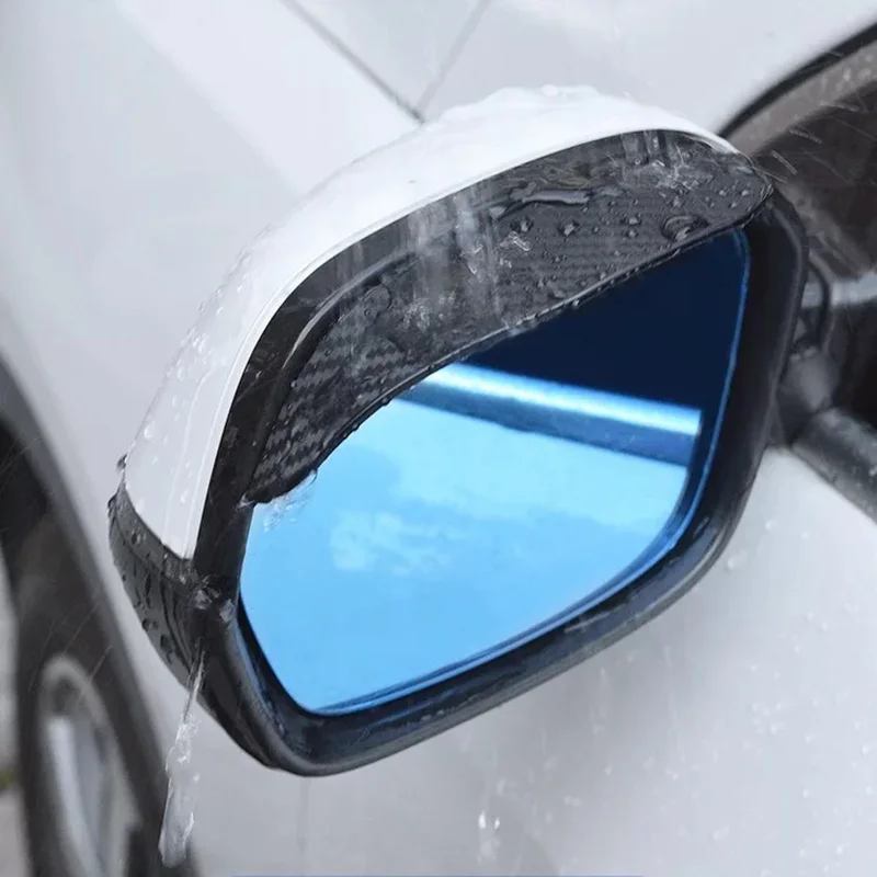 2 kus/pár čierna priehľadná univerzálna auto časti spätného zrkadla chránič daždi kryt auto spätné zrkadlo obočie kryt dážď