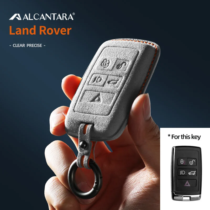 Alcantara kvalitné Kľúča Vozidla Prípade Kryt Držiaka, Inteligentný Kľúč, Taška na Príslušenstvo Land Rover Range Rover Športové Evoque Objav