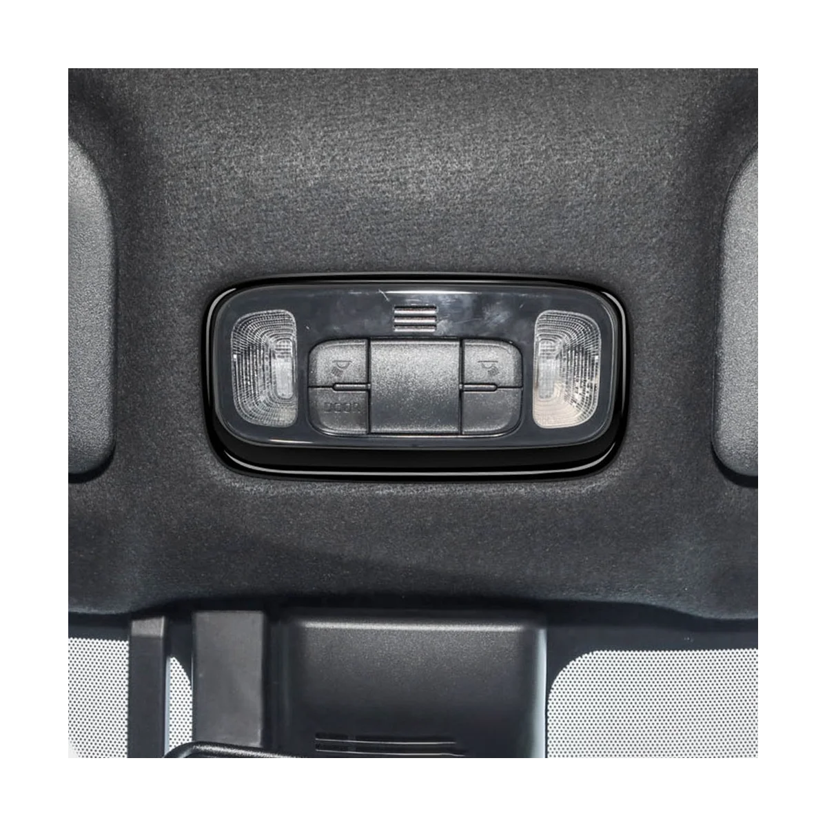 Auto Bright Black Svetla na Čítanie Rám Panelu Dekoratívny Kryt Nálepky na Toyota YARIS/YARIS CROSS/GR YARIS 2020-2023