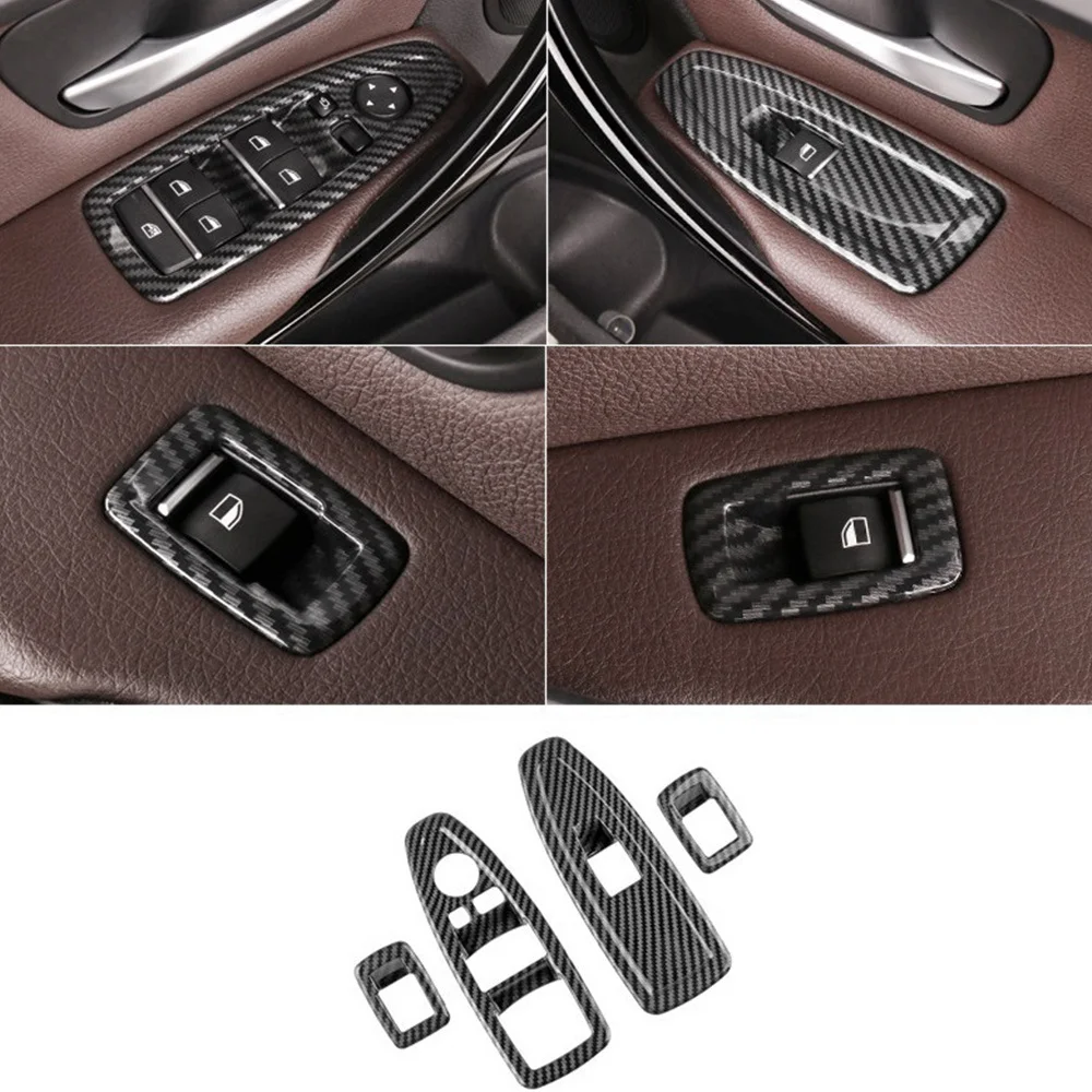 Auto okenného Skla Výťah Tlačidlo Dekorácie Panel Výbava Dekorácie Kryt pre BMW 1 3 Série 3GT F20 F30 F31 F34 F36