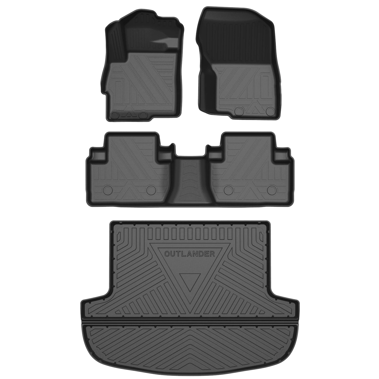 Auto Podlahové Rohože batožinového priestoru Pad pre Mitsubishi Outlander 2016-2020 Vodotesný, Anti-Slip Príslušenstvo TPE 3D Ľavej Strane Jazdy