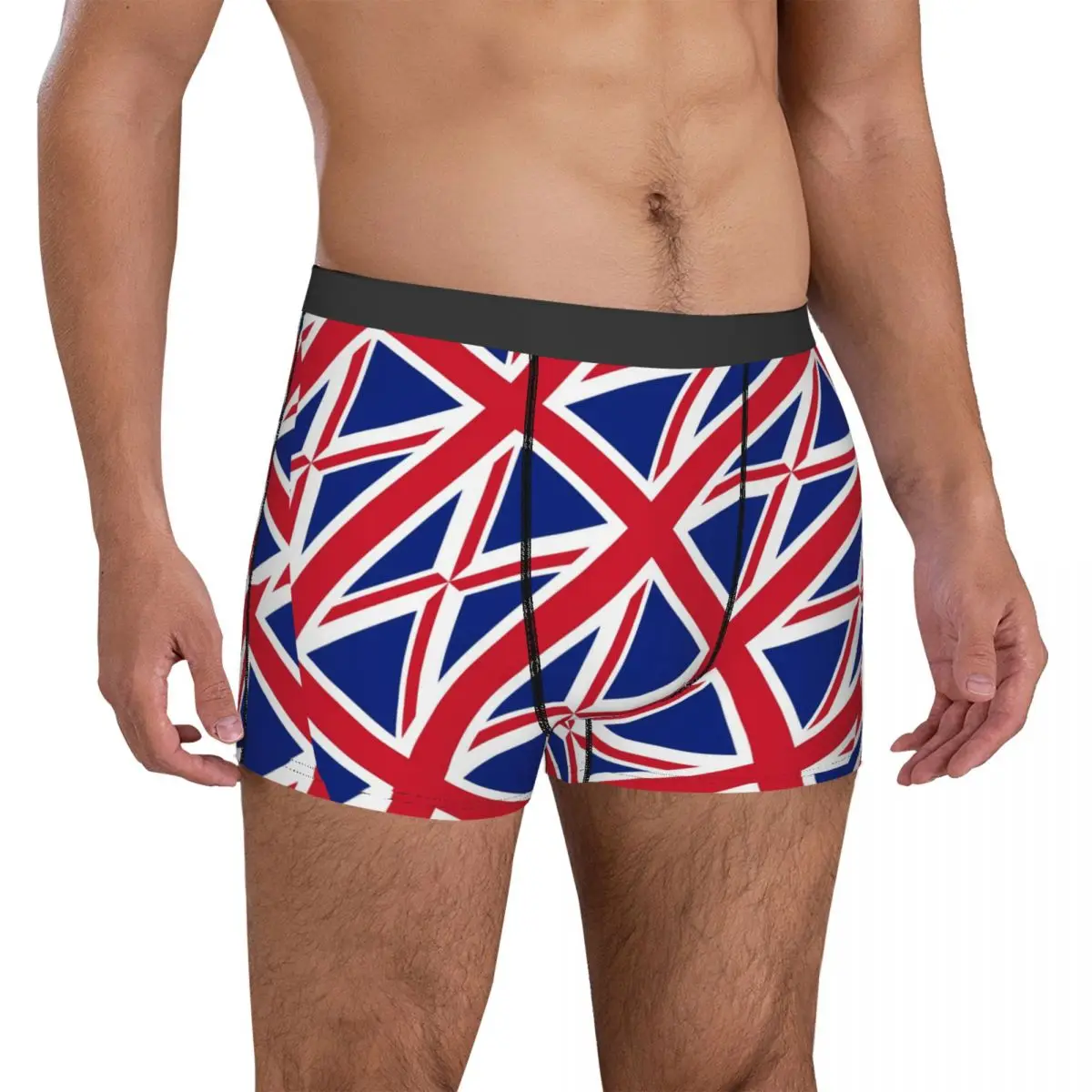 Britské Vlajky Bielizeň Príznak Tlač Puzdro Hot Predaj Batožinového Priestoru Vlastné Šortky, Nohavičky Priedušná Mužov Spodky Veľké Veľkosť