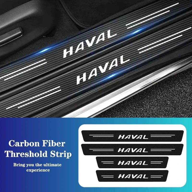 Carbon Fiber Auto Prah Dverí Samolepky Pre Haval F7 H6 F7x H2 H3 H5 H7 H8 H9 Auto Príslušenstvo
