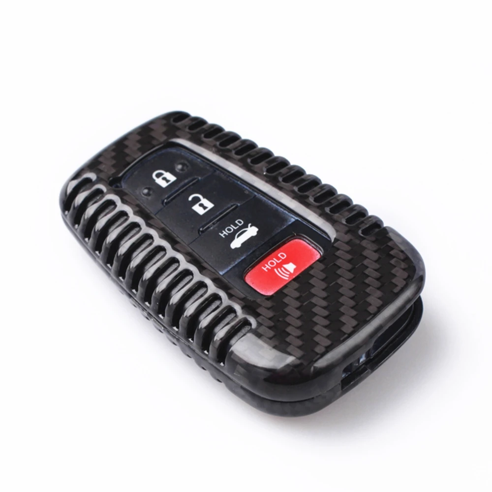 Carbon Fiber Auto Smart Remote príveskom, púzdro Kryt Keychain Taška Spp Pre Toyota Camry 8. C-H CHR 2016-2019