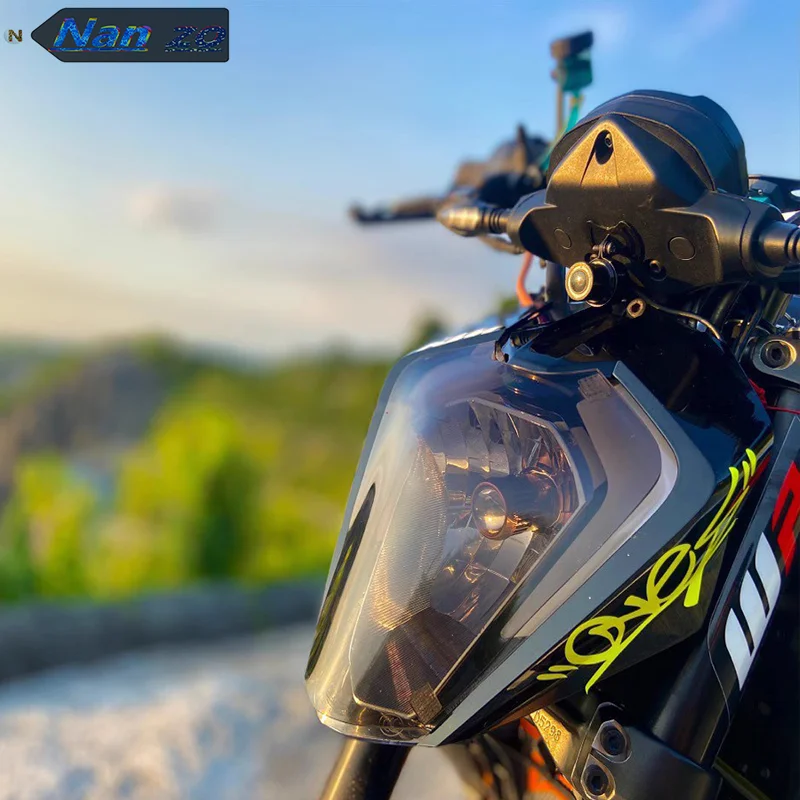 KTM DUKE 250 Motocykel svetlomet odtieň vhodný Pre KTM Duke 250 upravené svetlomet ochrany list Svetlomet tieni poškriabaniu-dôkaz