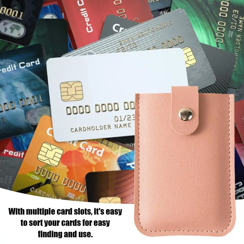 Multifunkčné Kreditnej Karty Držiteľ Taška Prenosná Kožené Business Bank Karty, Peňaženku Pas Vrecku Prípade Pre Mužov, Ženy Príslušenstvo