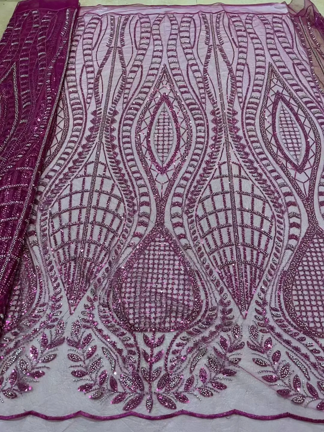 Najnovšie Sequin Textílie 2023 Korálkové Čipky Textílie Vyšívaný Tyl Oka Textílie Šitie Afriky Čipky Textílie pre Svadobné Party JY207