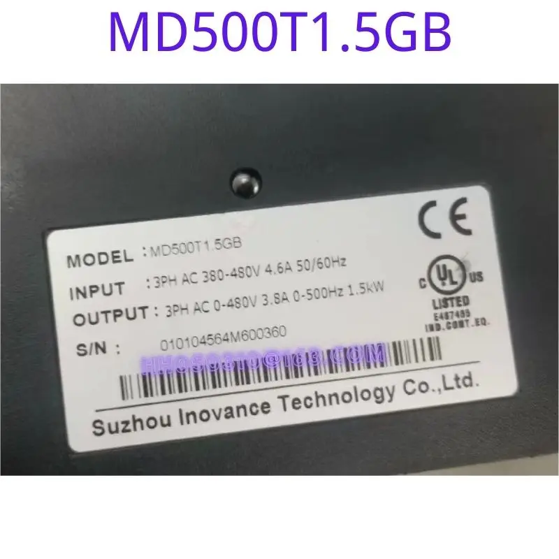 Použitý frekvenčný menič MD500T1.5GB funkčné skúšky neporušené