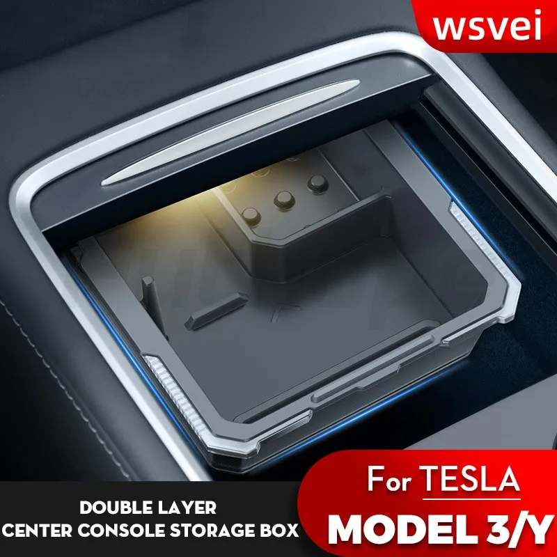 Pre Tesla Model 3/Y Centrálne Riadenie Silikónové Úložný Box 2021 2022 2023 Model 3 Model Y Interiéru Centrálne Riadenie Držiak