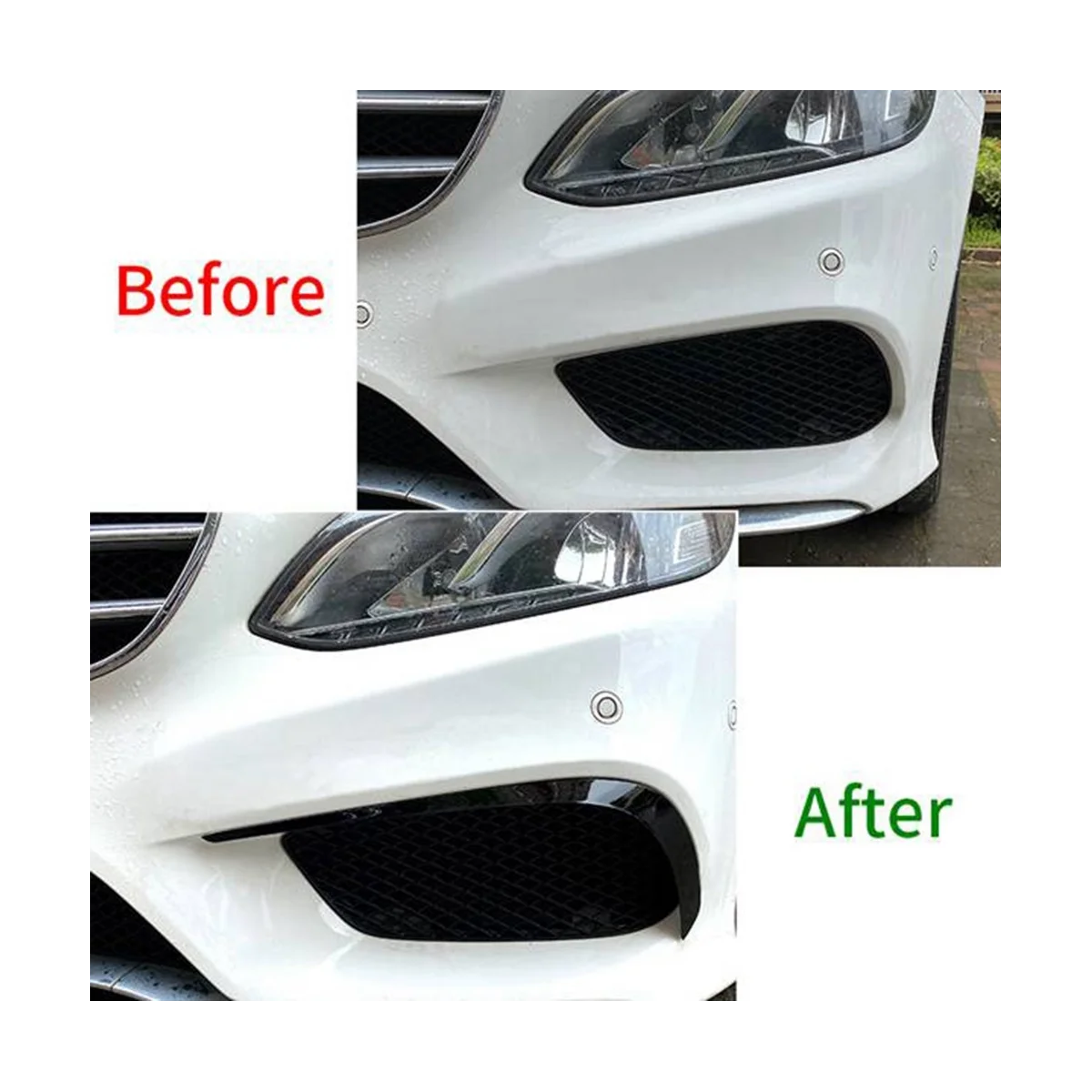 Predný Nárazník Splitter Spojler Hmlové Svetlo Obočie, Výbava pre Mercedes Benz Triedy E W212 Facelift Roky 2013-2015 Uhlíka Vzor