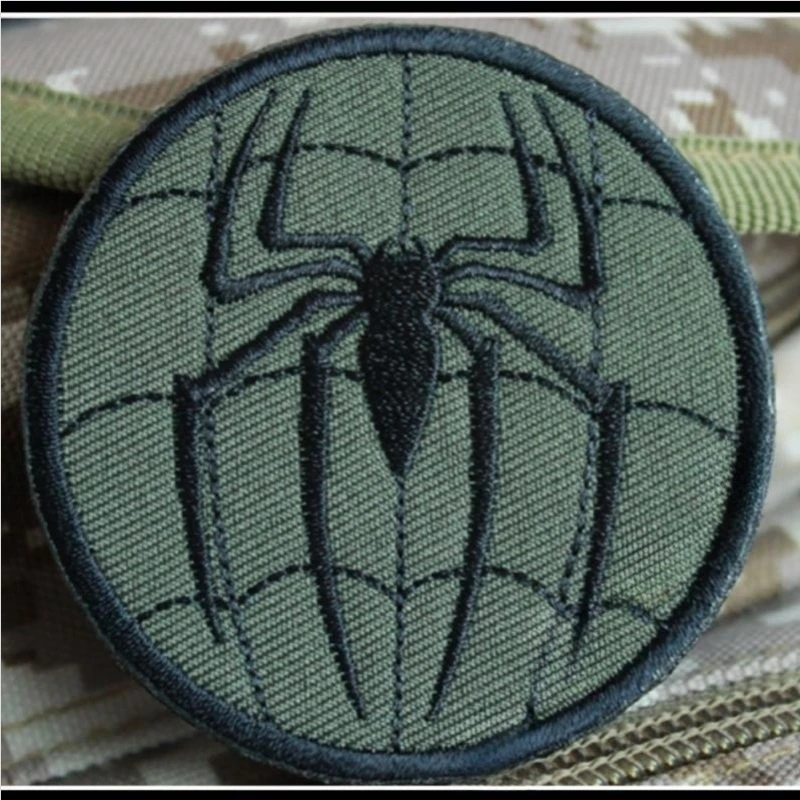 Spider Výšivky Háku&slučky Škvrny na Oblečení Spider Morálku Odznak Taktické Remienok Batoh Dekorácie-Nálepky