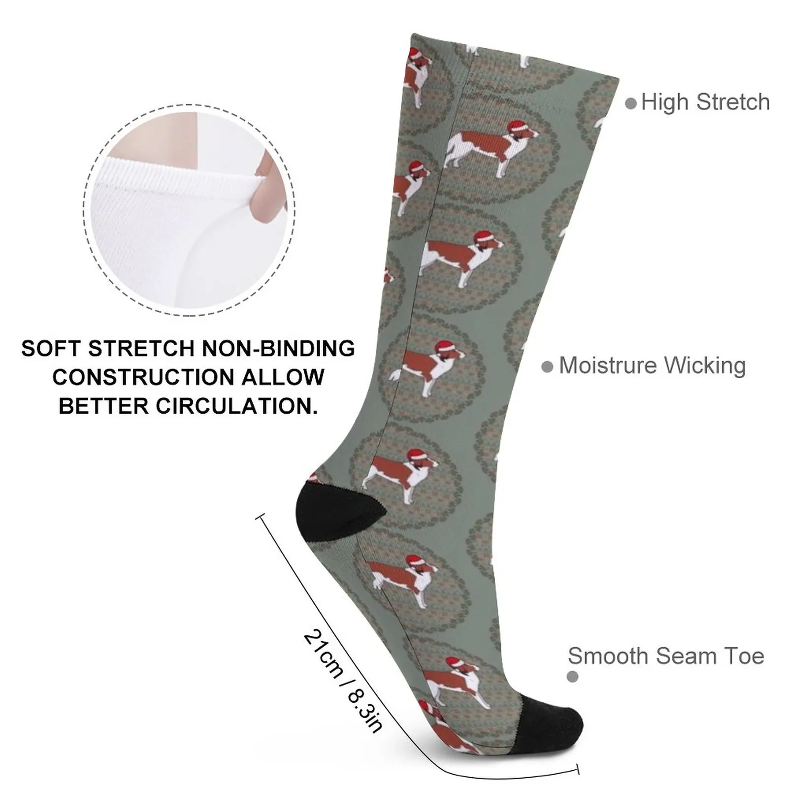 Vianočné Kooiker Psa Ponožky ponožky pánske vtipné darčeky pančuchy pre mužov pánska MÓDA