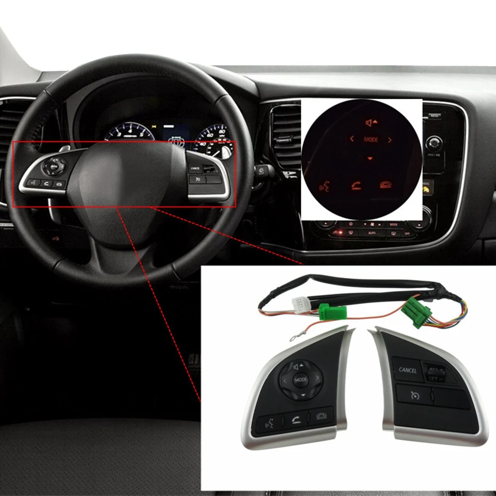 Volant Prepínač pre Mitsubishi L200 Xpander Outlander ASX Mirage G4 Audio Rádiové Ovládanie Tempomat Prepínač