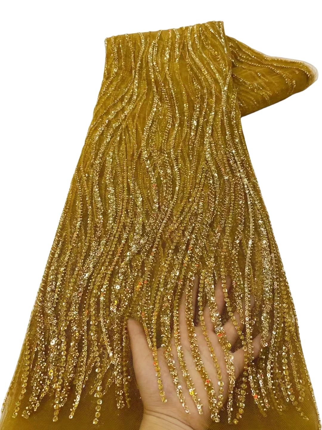 YQOINFKS francúzskej Čipky Textílie Afriky Svadobné Šaty pre Ženy Flitrami Tylu Čisté Strany Oblečenie Vysokej Kvality 5 Metrov 2023 YQ-4072