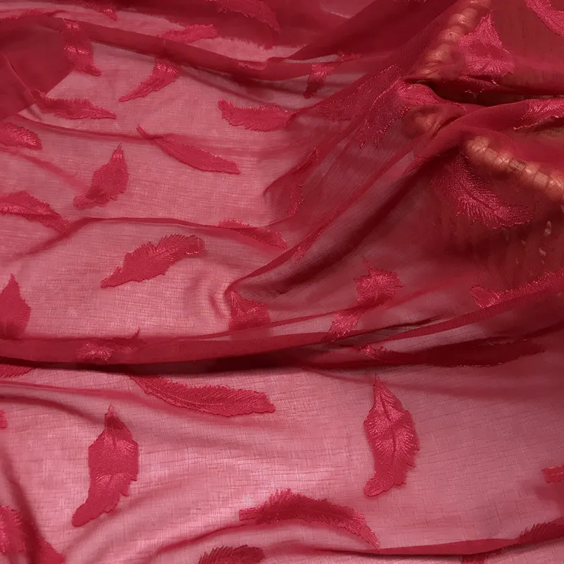 Šifón Textílie Pierko Rez Bambusu Uzol Dlho Puzdre Tričko pre Šaty Veľkoobchod Handričkou O Meter pre Šitie Diy Materiál